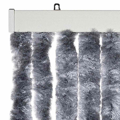 vidaXL Insect Curtain Silver 90x220 cm Chenille 4