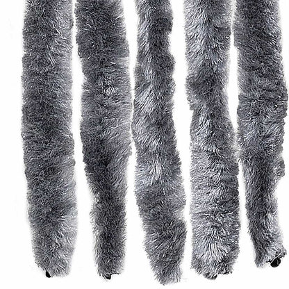 vidaXL Insect Curtain Silver 90x220 cm Chenille 5