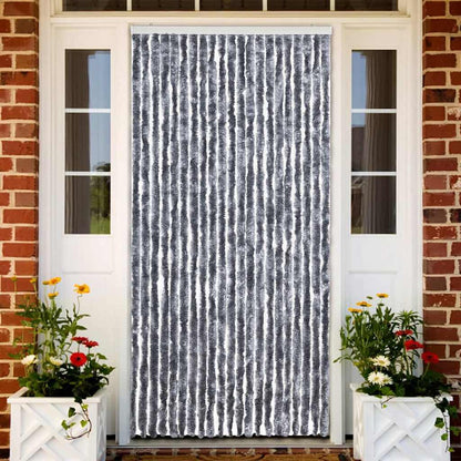 vidaXL Insect Curtain Silver 90x220 cm Chenille 1