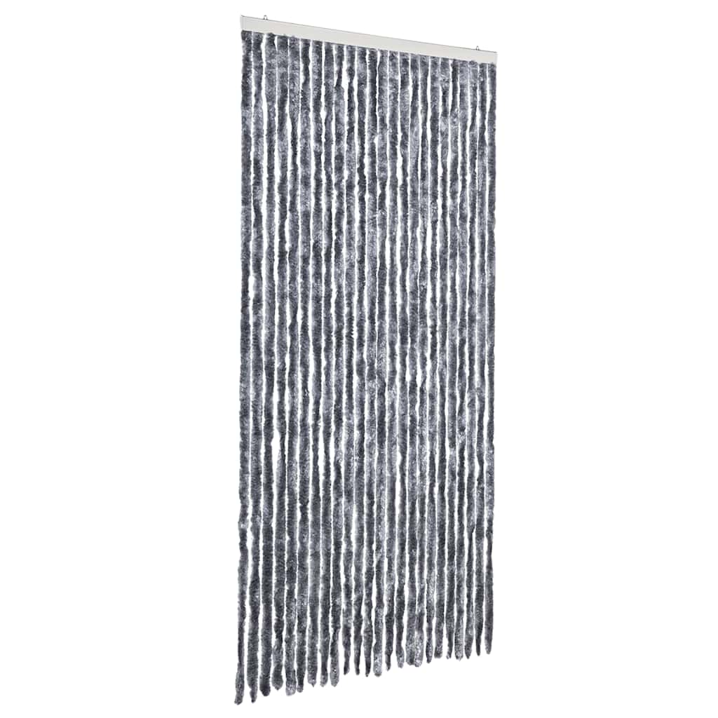 vidaXL Insect Curtain Silver 100x220 cm Chenille 2