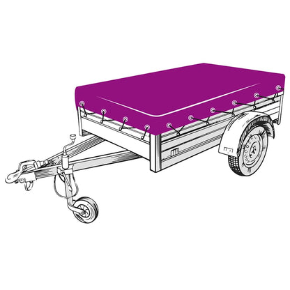 vidaXL Trailer Net HDPE 3x5 m Black 3