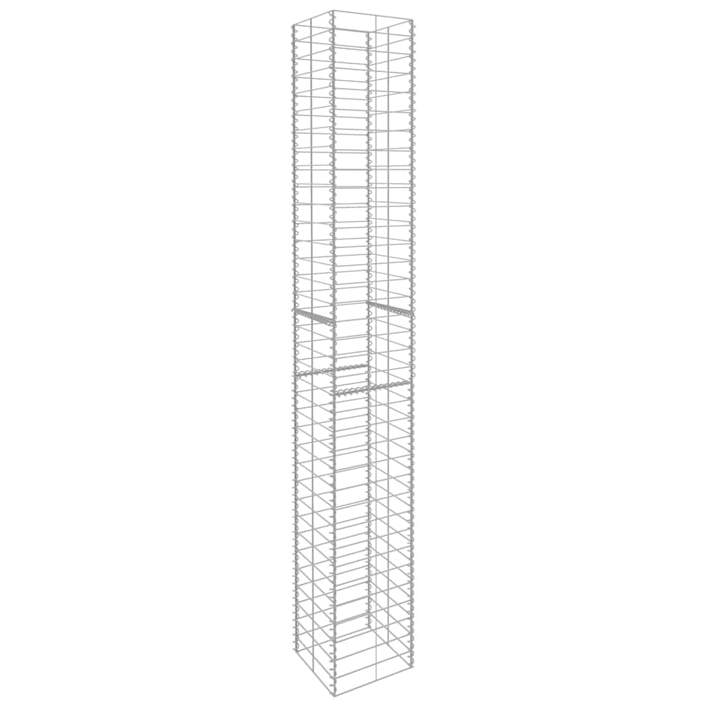Gabion Baskets 3 pcs Galvanised Steel