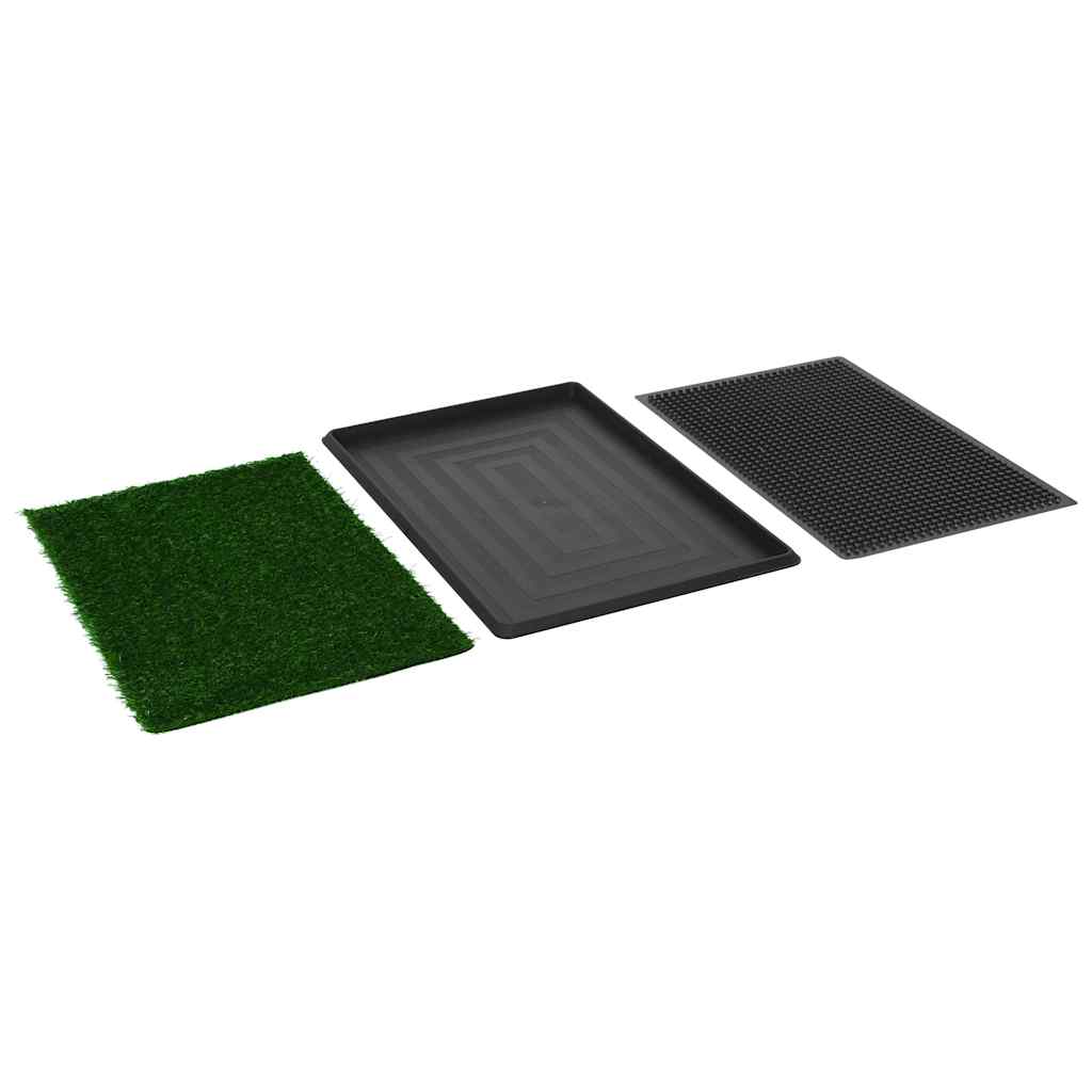 vidaXL Pet Toilet | Green and Black 6