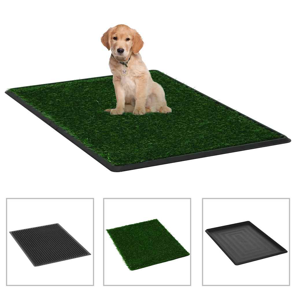 vidaXL Pet Toilet | Green and Black 1