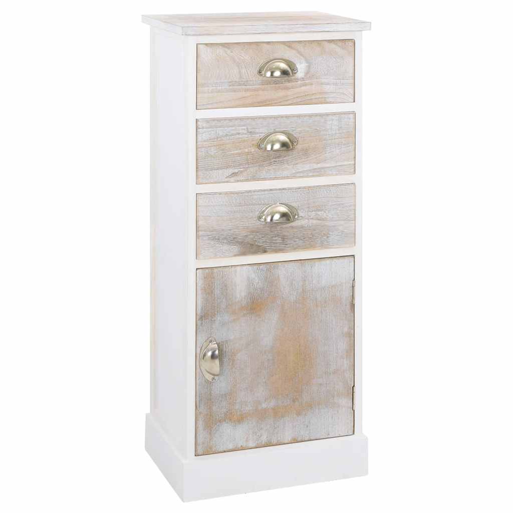 vidaXL Side Cabinet 38x28x86 cm Paulownia Wood 1