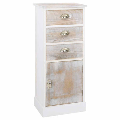 vidaXL Side Cabinet 38x28x86 cm Paulownia Wood 1