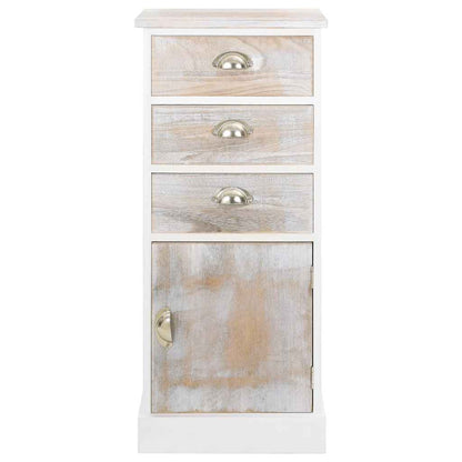 vidaXL Side Cabinet 38x28x86 cm Paulownia Wood 3