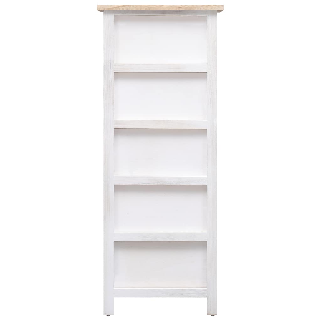 vidaXL Side Cabinet | White and wood | Paulownia wood | 35x25x87 cm | Cabinet 3