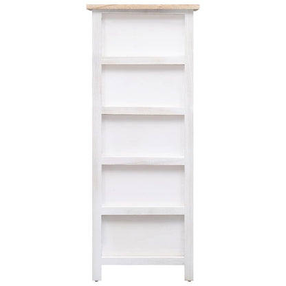 vidaXL Side Cabinet | White and wood | Paulownia wood | 35x25x87 cm | Cabinet 3