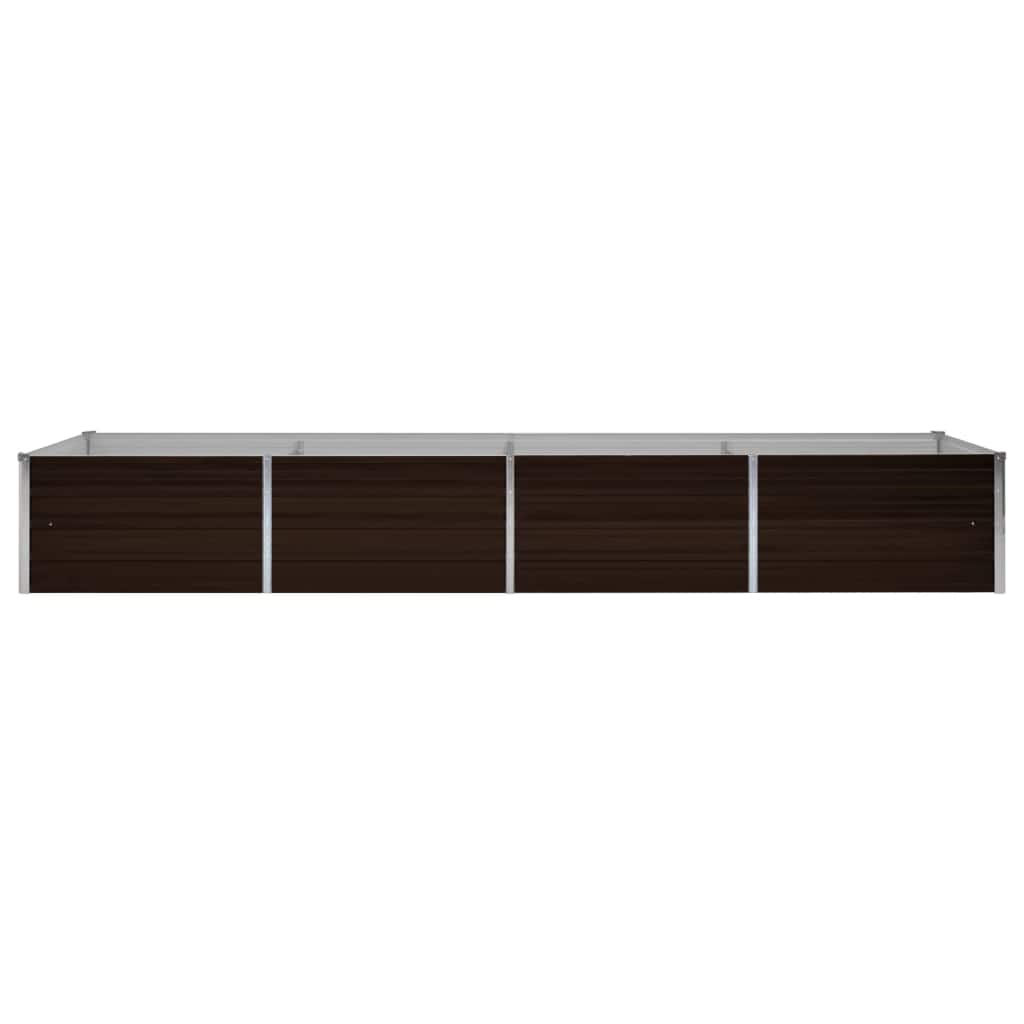 vidaXL Raised Bed | Brown | Galvanised Steel | 320x80x45 cm 4