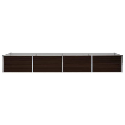 vidaXL Raised Bed | Brown | Galvanised Steel | 320x80x45 cm 4