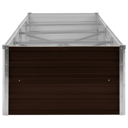 vidaXL Raised Bed | Brown | Galvanised Steel | 320x80x45 cm 5