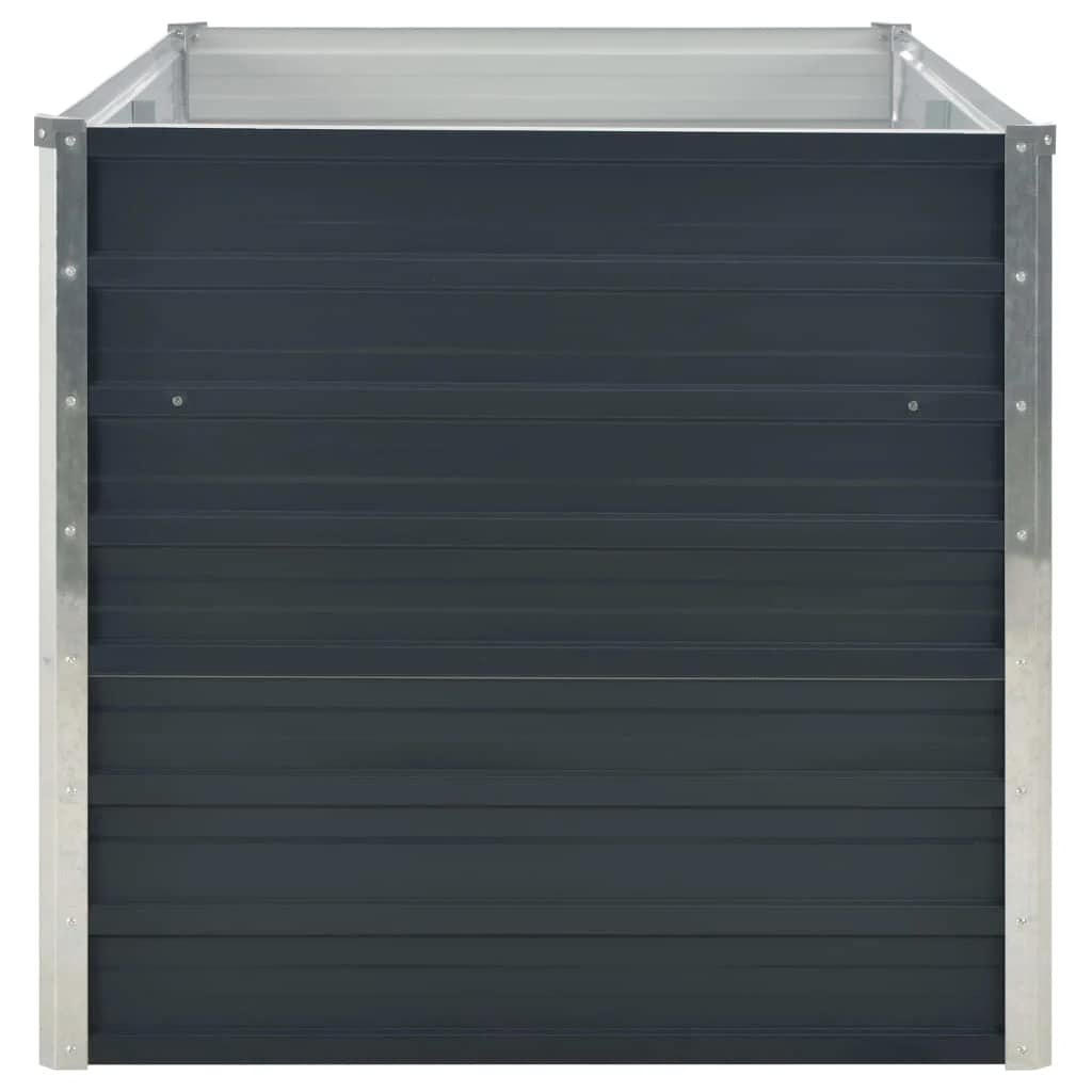 vidaXL Raised Garden Bed | Anthracite | Galvanised Steel | Medium | Durable 5