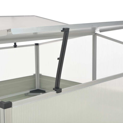 vidaXL Greenhouse Anthracite 100x100x77 cm Galvanised Steel 5