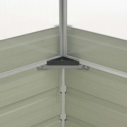 vidaXL Greenhouse Anthracite 100x100x77 cm Galvanised Steel 6