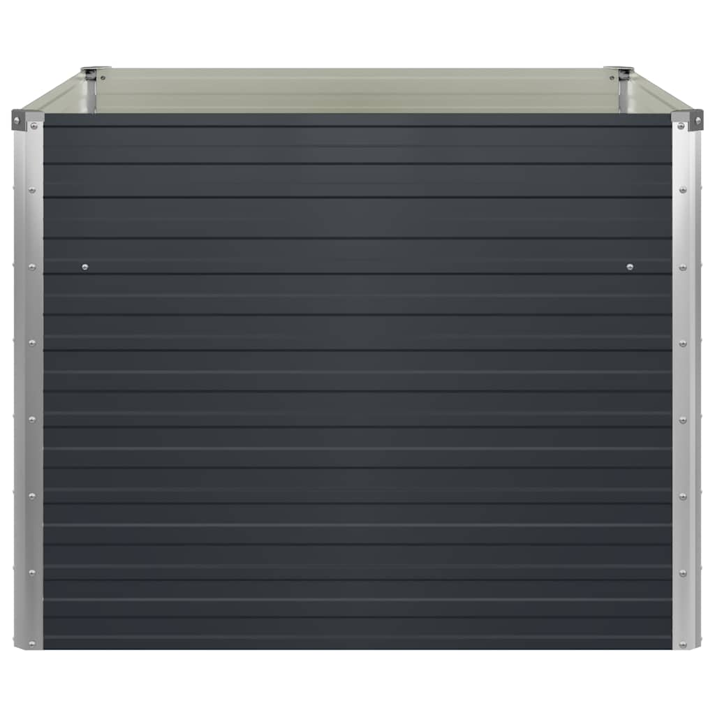 vidaXL Raised Garden Bed | Anthracite | Galvanised steel | 100x100x77 cm 6