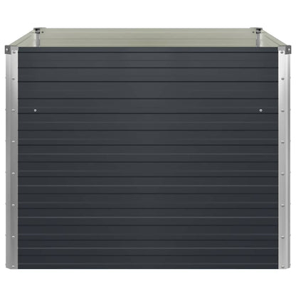 vidaXL Raised Garden Bed | Anthracite | Galvanised steel | 100x100x77 cm 6