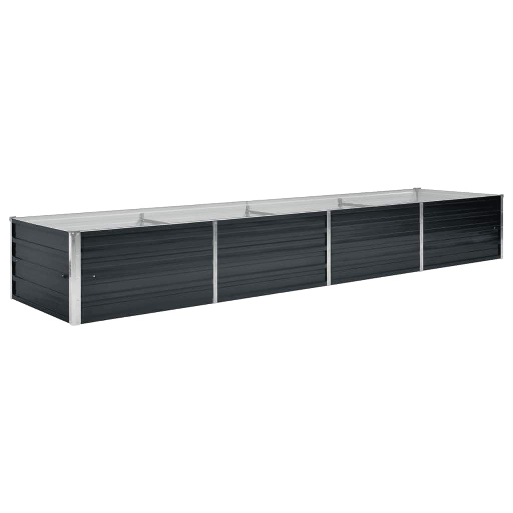 vidaXL Raised Bed | Anthracite | Galvanised steel | Large |  Durable 2