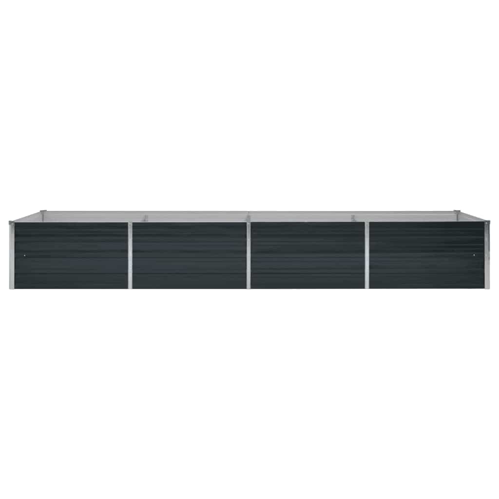 vidaXL Raised Bed | Anthracite | Galvanised steel | Large |  Durable 4