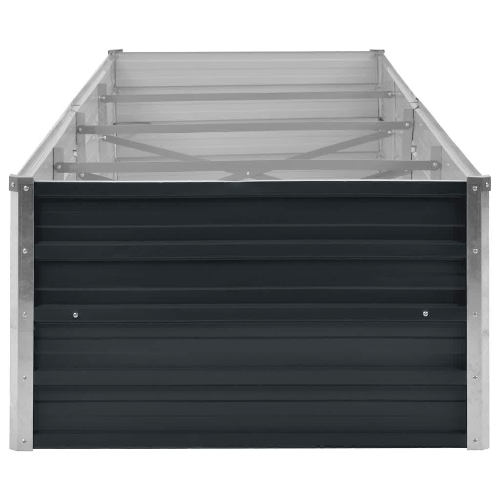 vidaXL Raised Bed | Anthracite | Galvanised steel | Large |  Durable 5