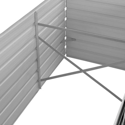 vidaXL Raised Bed | Anthracite | Galvanised steel | Large |  Durable 6