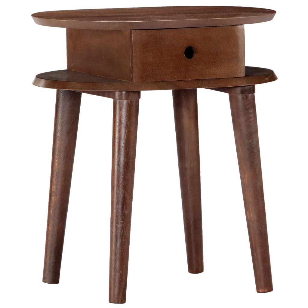 vidaXL Bedside Cabinet 50x35x55 cm Solid Acacia Wood 1