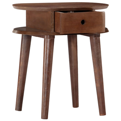 vidaXL Bedside Cabinet 50x35x55 cm Solid Acacia Wood 2