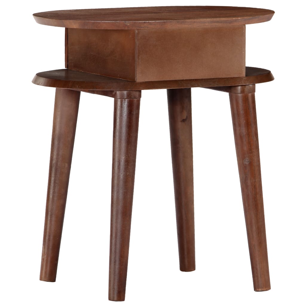 vidaXL Bedside Cabinet 50x35x55 cm Solid Acacia Wood 4