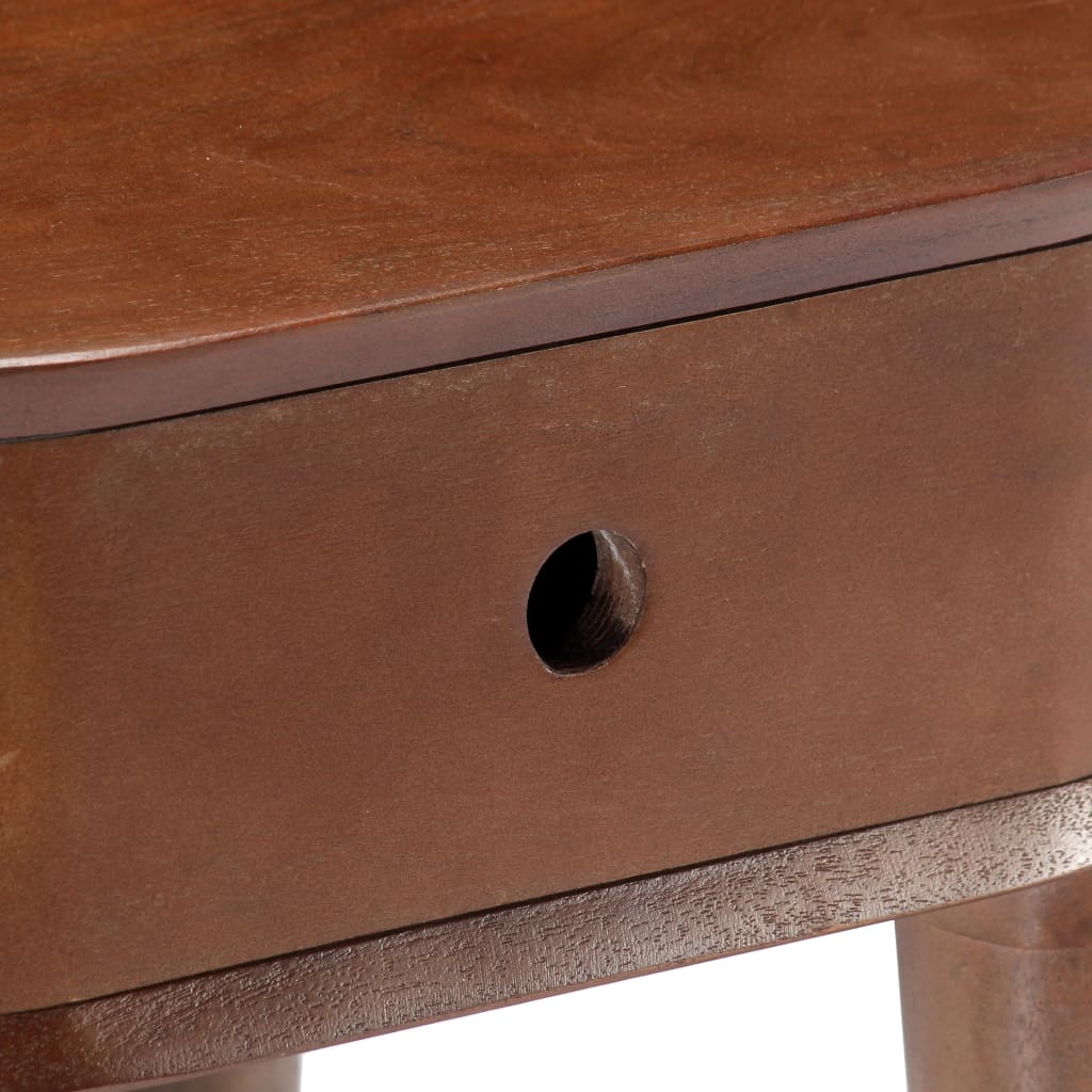 vidaXL Bedside Cabinet 50x35x55 cm Solid Acacia Wood 5