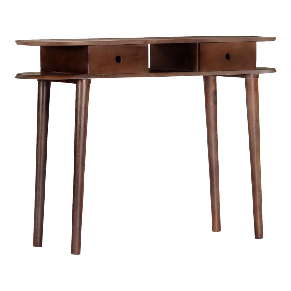 TV Cabinet Solid Acacia Wood 110 cm 76 cm 35 cm