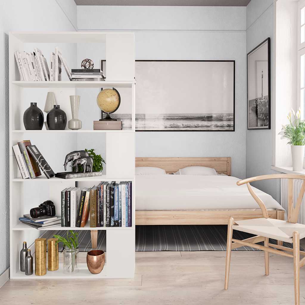 vidaXL Book Cabinet | White | Engineered wood | Large | Book Cabinet 4