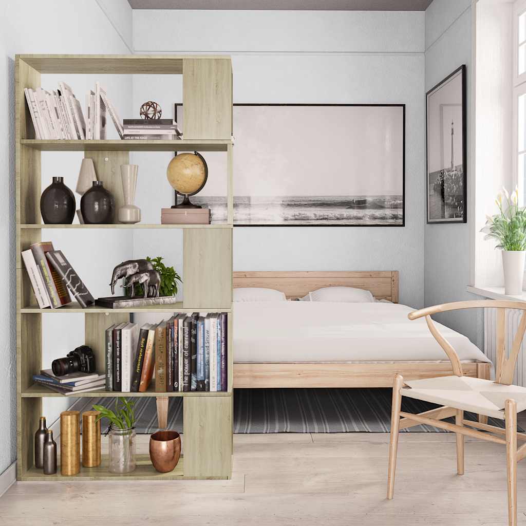 vidaXL Book Cabinet | Sonoma Oak | Engineered Wood | Standard | Book Cabinet 4