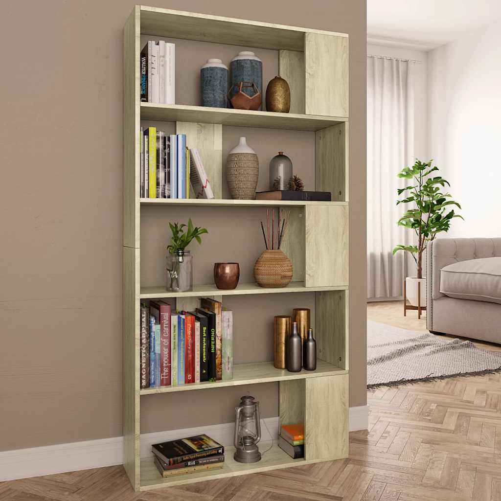 vidaXL Book Cabinet | Sonoma Oak | Engineered Wood | Standard | Book Cabinet 1