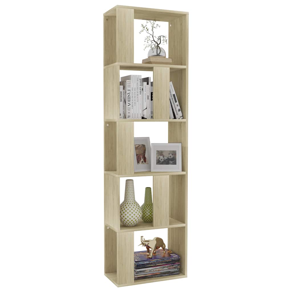 vidaXL Book Cabinet | Sonoma oak | Engineered wood | 45x24x159 cm | Book Cabinet 3