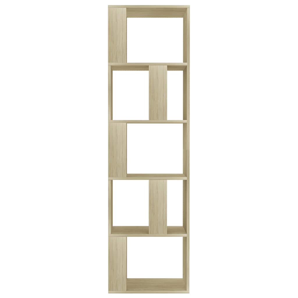 vidaXL Book Cabinet | Sonoma oak | Engineered wood | 45x24x159 cm | Book Cabinet 5