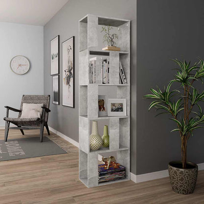 vidaXL Book Cabinet | Concrete Grey | Engineered Wood | 159 | Book Cabinet 4
