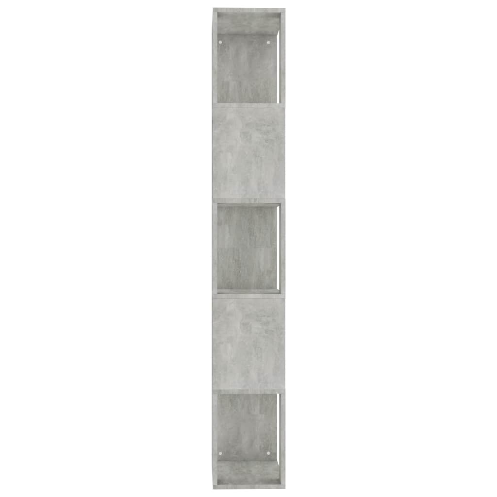 vidaXL Book Cabinet | Concrete Grey | Engineered Wood | 159 | Book Cabinet 6