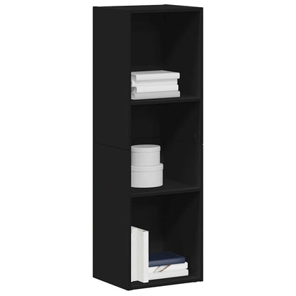 vidaXL Book Cabinet | Black | Engineered wood | Medium | Storage Cabinet 3