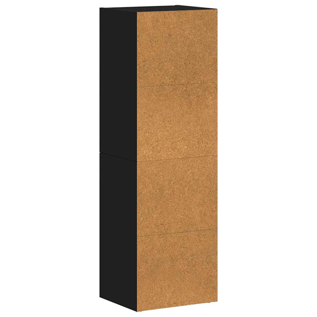 vidaXL Book Cabinet | Black | Engineered wood | Medium | Storage Cabinet 4