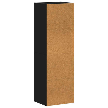 vidaXL Book Cabinet | Black | Engineered wood | Medium | Storage Cabinet 4
