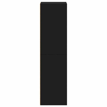 vidaXL Book Cabinet | Black | Engineered wood | Medium | Storage Cabinet 5