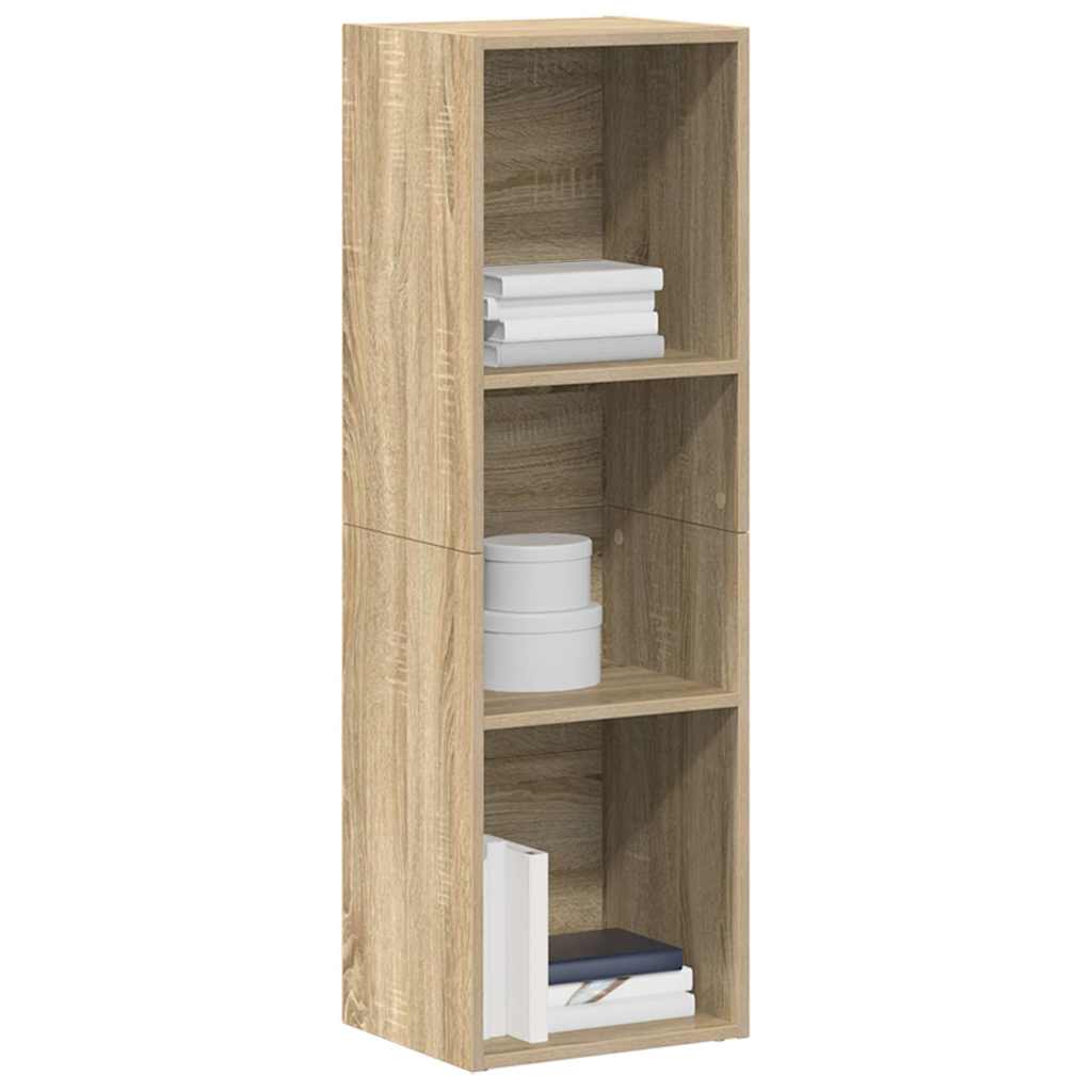 vidaXL Book Cabinet | Sonoma oak | Engineered wood | Medium | Book Cabinet 4
