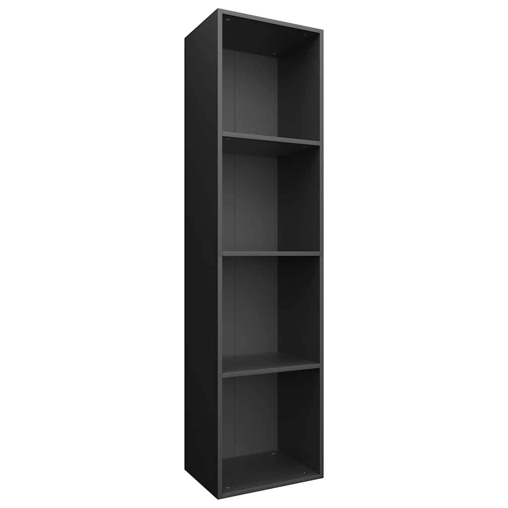 vidaXL Book Cabinet | Black | Engineered Wood | Medium | Bookshelf | Rectangular 2