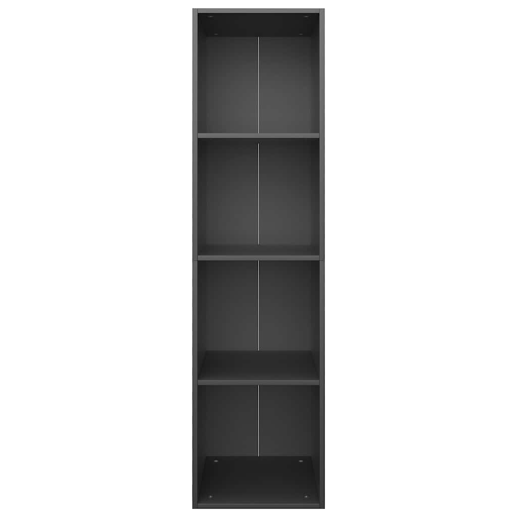 vidaXL Book Cabinet | Black | Engineered Wood | Medium | Bookshelf | Rectangular 4