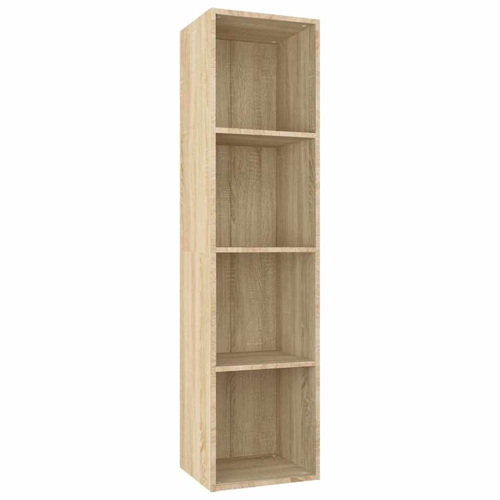 vidaXL Book Cabinet/TV Cabinet Sonoma Oak 36x30x143 cm Engineered Wood 2