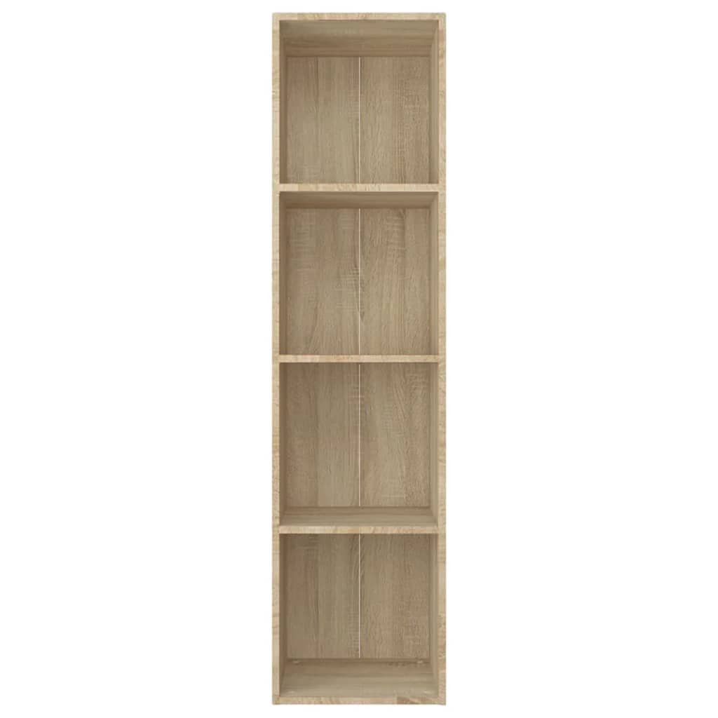 vidaXL Book Cabinet/TV Cabinet Sonoma Oak 36x30x143 cm Engineered Wood 6