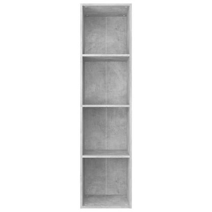 vidaXL Book Cabinet/TV Cabinet Concrete Grey 36x30x143 cm Engineered Wood 6