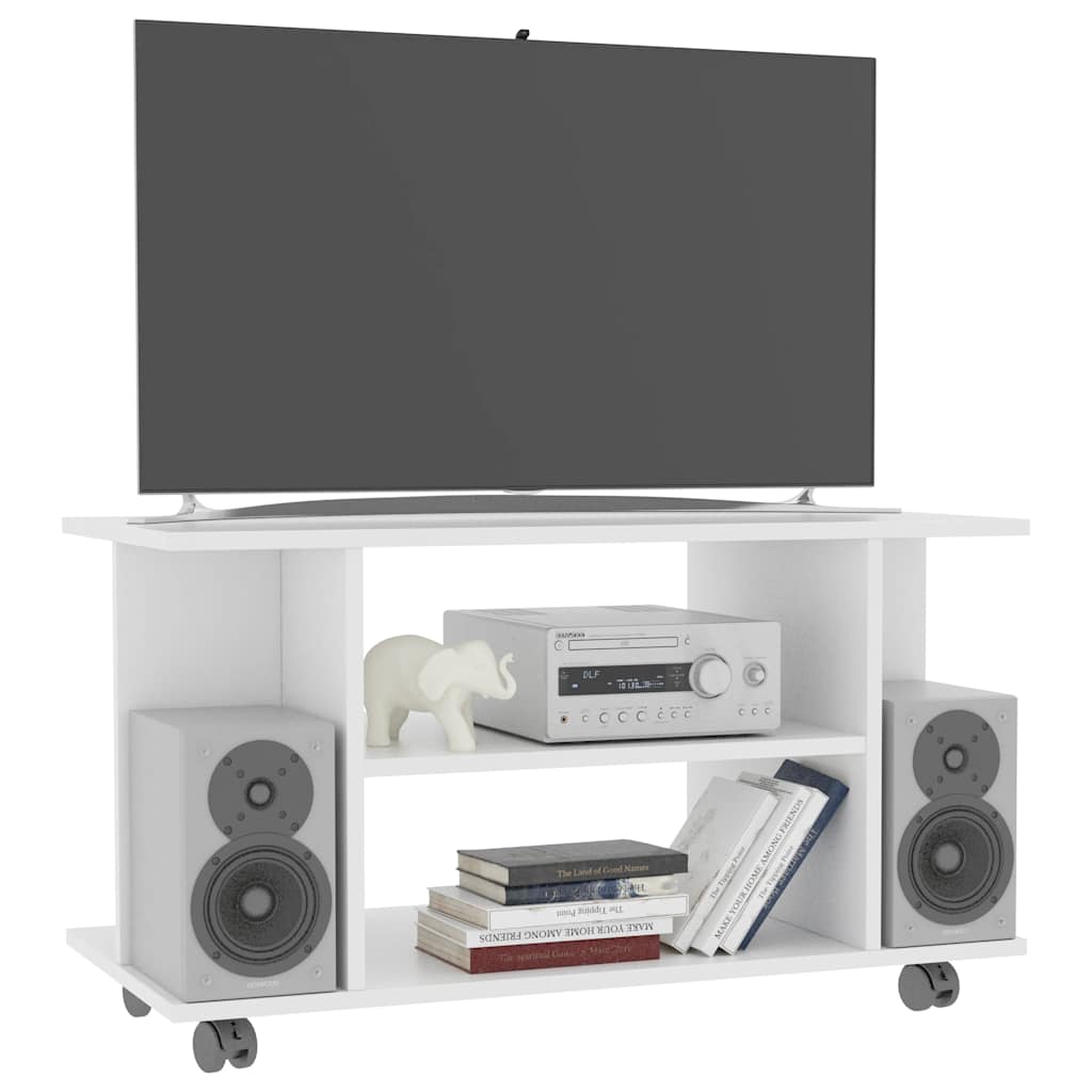 vidaXL TV Cabinet | White | Engineered Wood | Compact | TV Cabinet | Rectangular 3