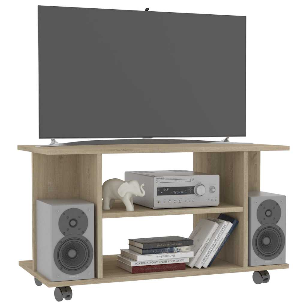 vidaXL TV Cabinet | Sonoma Oak | Engineered Wood | 80x40x45 cm | TV Cabinet 3