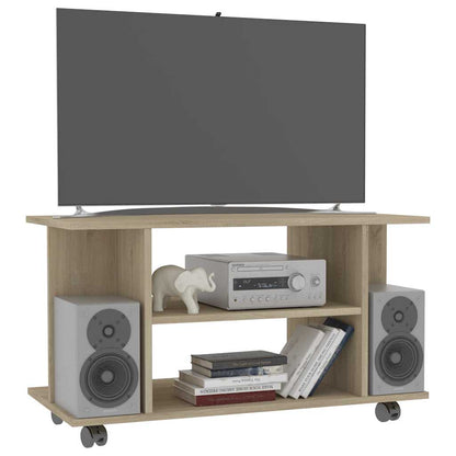 vidaXL TV Cabinet | Sonoma Oak | Engineered Wood | 80x40x45 cm | TV Cabinet 3